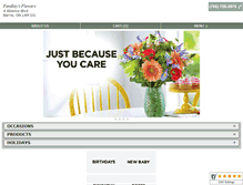 Tablet Screenshot of fendleysflowers.com